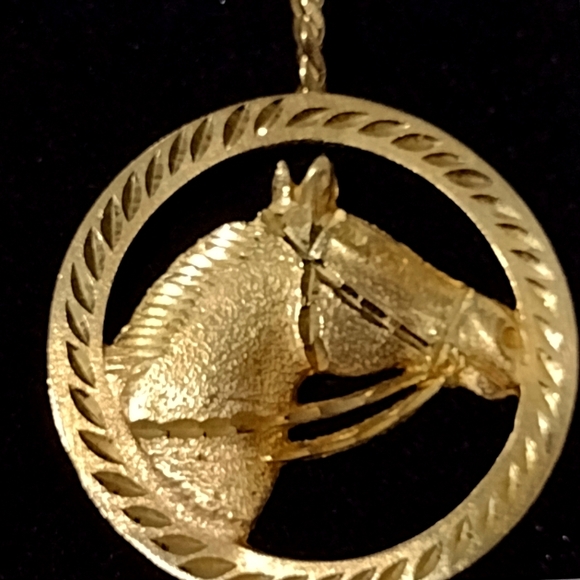 🐎14K Equestrian 🐎 Horse Head Exquisitely Etched